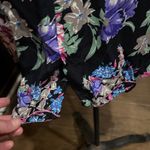 Floral Long Sleeve Dress with Bow Black Size 4 Photo 10