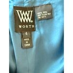 A6 Worth 100% Wool Pencil Skirt Teal Blue Lined Thick Winter Career Work Office Size 4 Photo 1