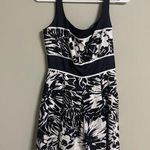 White House | Black Market  Black/White Silk Dress Size 2 WHBM Classy Elegant Date Photo 0
