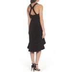 Foxiedox Aviana High Low Halter Dress in Black Size Extra Small Photo 1