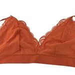 Old Navy Lace V-Neck Bralette Top Starfish Orange Bra Womens Size Small Photo 1