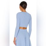 MINKPINK  Women's Blue Ribbed‎ Top Size M Photo 7