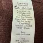 Everlane  100% Cashmere Women's Maroon Turtleneck Long Sleeve Sweater Top Size XS Photo 3