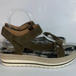 Crown Vintage “”Platform Sandal Size 10M Korine Espadrille Photo 7