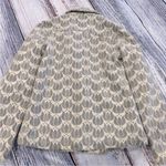 Fossil Vintage Y2K  Women's Wool Blend Insulated Gray Patterned Pea Coat Jacket Photo 3