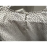 Karl Lagerfeld Women’s Black & White Polka Dot Shirt Flowy Top Size SMALL Photo 3