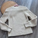 Reiss  aisling‎ chunky ribbed knit jumper sweater in cream women’s size S Photo 6
