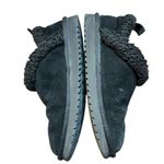 Koolaburra by Ugg Slipper Boots Womens Black Suede Shearling Lined Cozy Warm Photo 3