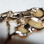 Unique Vintage Unique Ballerina Mother of Pearl Silver Tone Black Enamel 1950's Brooch Photo 2