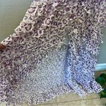 Rococo Sand Avana Midi ruffled corset dress, high low hem, leopard print, sz M White Size M Photo 12