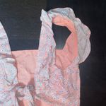 Sundae Muse  Pink Floral Ruffled Sleeveless Tie Back Crop Top Women's Size 6 Photo 5