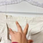 DKNY Beiage Cotton Paper Bag Tie Belt Pleated Ankle Pants Women's Sz 14 NWT Photo 3