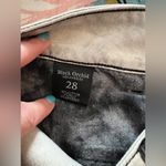 Black Orchid  28 Black Jewel Skinny Leg Distressed Denim Jeans Gray Tie-Dye Photo 5