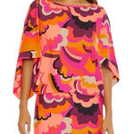 Trina Turk  SWIM $152 Women's Fan Faire Boatneck Tunic Swim Cover-Up Dress XS‎ Photo 0