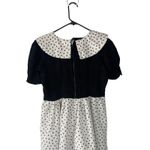 Halloween Women's‎ Size Medium Pin Up Black White Polka Dot Costume Dress Photo 4