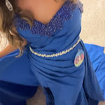Royal Blue Pageant/ Prom dress Size 6 Photo 4