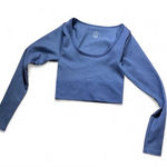 Aerie ‎ Blue Long Sleeve crop top Photo 0