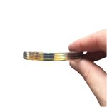 Set 2 Electroplated Cuff Bracelet Silver/Gold VTG 24K 2Tone S/M Strong Magnets Gold Photo 3