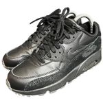 Nike Air Max 90 SE 859560-002 Youth Black Leather Running Shoes 6Y Womens 7.5 Photo 0