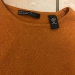 Womens burnt orange Lord&Taylor 100% cashmere shirt sleeve top Size M Photo 1
