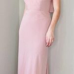 Jenny Yoo  Collection Blush Pink V Neck Sleeveless Bridesmaid Dress Photo 8