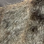 Brandon Thomas Faux Fur Shawl Cape with pockets size Medium. Black Photo 3