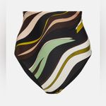 Emilio Pucci NWT Fiamme Bandeau Bikini Top & Bottoms FULL SET Green Multi Photo 13