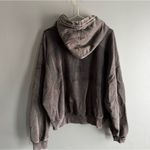 Gap  women’s charcoal Black gray crop hoodie Photo 4