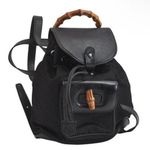 Gucci Black Backpack with Bamboo Handle Photo 0