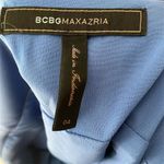 BCBGMAXAZRIA Women's Size 4 Blue Halter Ruffled Mini Length Dress Photo 4