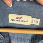 Vineyard Vines  Chambray Popover Blouse XXS Blue Tie Cuff Coastal‎ Cowgirl Preppy Photo 3