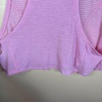 Lululemon  Stronger As One Light Pink Tank Size 12‎ Cropped Athletic Wear Outdoor Photo 5