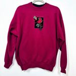 Vintage‎ Cardinal Top Stitch Grannycore Cottagecore Sweatshirt Women's Large Red Photo 0
