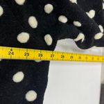 Farm Rio NWOT  Black White Polka Dot Fleece Cardigan Wool Blend Midi Coat Size L Photo 10