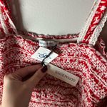 Olivaceous  NEW Ditsy Floral Smocked Ruffle Frill Dress Red White Gameday Size M Photo 3