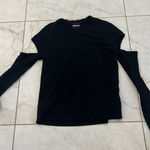 MONROW Black Cut Out Sweatshirt Size Small Photo 0