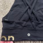 Lululemon Energy Bra High Neck Long Line Zip Special Edition Black Size 6 Photo 7