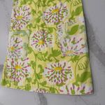 Lilly Pulitzer Jubilee Floral Cap Sleeve V-Neck Midi Shift Dress Womens 4 Yellow Photo 1