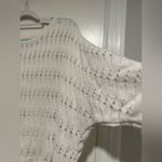 Sweet Romeo Womens Sz:M White Open Knit Oversized  Lightweight Bat Wing Sweater. Photo 7