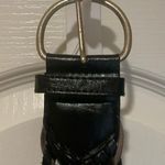 Black Leather Belt…..has a little bit of Grey in weave Photo 1