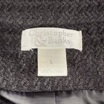 Christopher & Banks Christopher Banks Wool Blend Tweed Cardigan Jacket Women' Size Large Check Open Photo 4