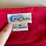 Las Olas  Georgia Bulldogs Cropped Squin Logo TShirt Red Size Medium Photo 5