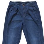 Eileen Fisher Sz 6 Tapered Pant Organic Cotton Stretch Ankle Jeans Dark Wash Photo 4