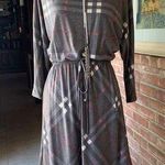 12PM by Mon Ami  Charcoal Plaid Dress Small S Photo 0