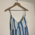 CP Shades CP Shade Free People Isabella Stripe Linen Maxi Dress Blue White Size XS Womens Photo 5