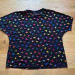 iHeartRaves  BB Ur So Fly Mesh Oversized Tee in Black Multi Photo 5