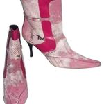 Donald Pliner Pink White Black Baby Calf Leather Boot Shoe New HairCalf $650 NWT Size 6.5 Photo 3