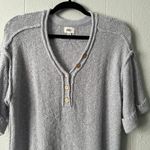 Nicole Miller BKE Womens Sweater Medium Short Sleeve Boho Casual Minimalist Capsule Academia Photo 3