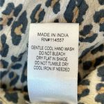 Coast Womens Mixed Media Embroidered Cheetah Tribal Animal Print Tassel Shirt XS Brown Photo 7