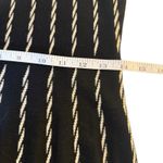 Gabby Skye  Fit & Flare Sweater Dress Black Cream Stripe Small Neutral Minimalist Photo 9